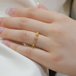 S925 Sterling Silver Gold-Plated Rhombus Zircon Inlaid Ring