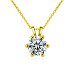 S925 Sterling Silver Classic Six-Claw Necklace