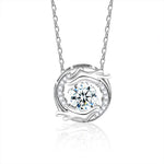 S925 Sterling Silver Moissanite Chinese Style Dragon Pendant Necklace