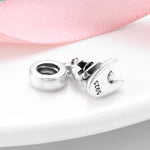 S925 Sterling Silver Microscope Bead Pendant