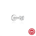 S925 Sterling Silver Moissanite Ear Stud(Single unit)