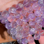 Natural Purple Azeztulite and Ametrine Bracelet