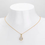Double-layer zircon earrings and affordable luxury zircon necklace