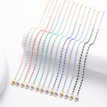 S925 Sterling Silver Bracelet with Colorful Enamel Detail