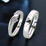 Mobius 925 Sterling Silver Couple Rings