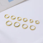 S925 silver smooth-finish earrings