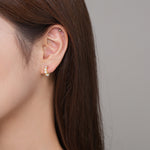 S925 Sterling Silver Pearl Stud Earrings