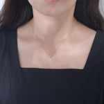 S925 Sterling Silver Zircon Diamond-Embedded Loving Heart Necklace