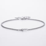 S925 Sterling Silver Cross Bracelet with Zirconia