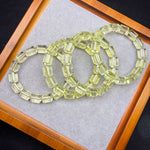 Natural Lemon Citrine Faceted Barrel Beads
