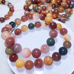 Natural Multi-colored Rabbit Fur Quartz Bracelet