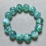 Natural Feather Fluorite Single-Strand Bracelet