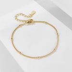 S925 Sterling Silver Bean Chain Small Ball Bracelet