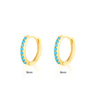 925 Sterling Silver & Zircon Hoop Earrings (men and women)