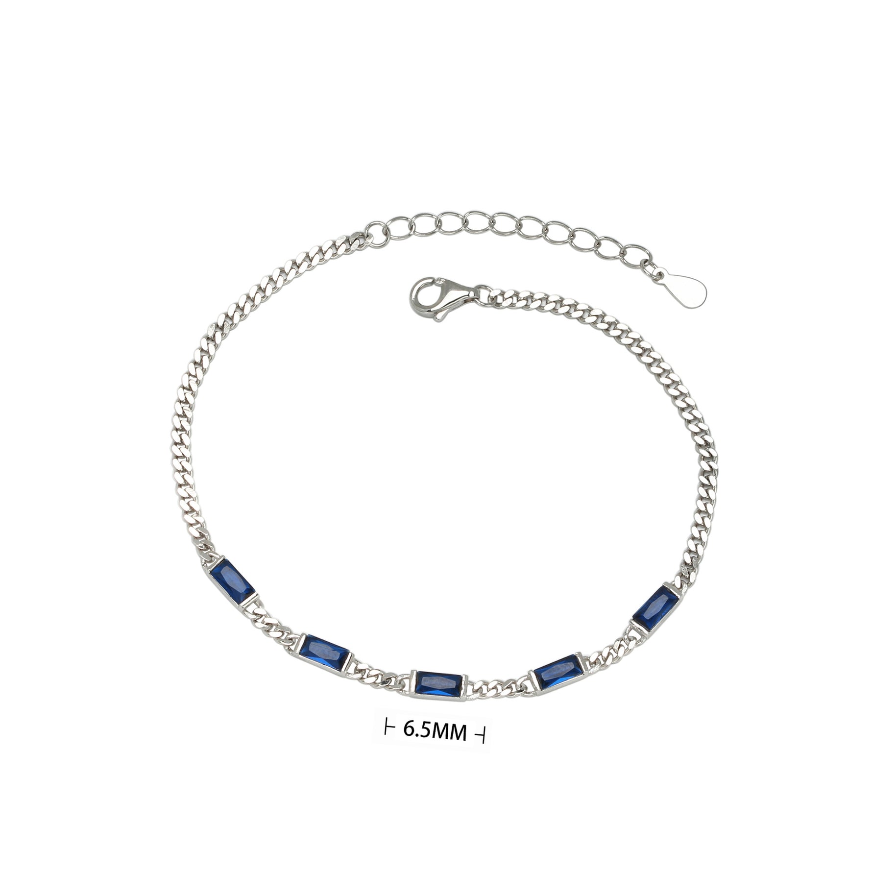 S925 Sterling Silver Cubic Zirconia Bracelet