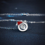 S925 Sterling Silver Moissanite Christmas Necklace
