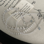 S925 sterling silver white crystal bracelet