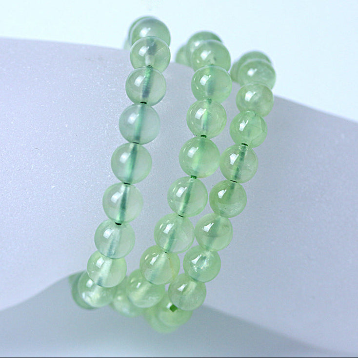Natural Green Prehnite Crystal Bracelet