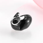S925 Sterling Silver Orca Bead Pendant