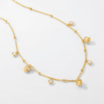 S925 Sterling Silver Gold-Plated Tassel Hazelnut Zircon Inlaid Necklace
