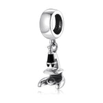 S925 Sterling Silver Microscope Bead Pendant