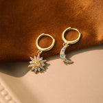 S925 Sterling Silver Earrings Set with Zirconia(A pair)