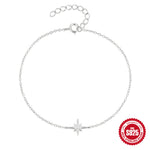 925 sterling silver octagonal zircon bracelet