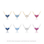 S925 Sterling Silver Niche Design Zirconia Necklace