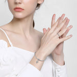 S925 Sterling Silver Cute Girl Zircon Pendant