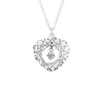 S925 Sterling Silver Moissanite Woven Dream Net Love Mush Ice Pendant Necklace