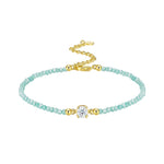 S925 Silver Gold-Plated Moissanite Bracelet