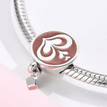 S925 Sterling Silver Latte Art Coffee Bead Pendant