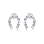 S925 Silver "Happiness" Moissanite Stud Earrings