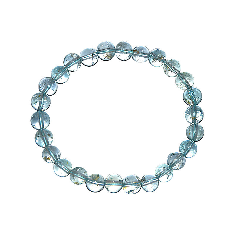 Natural Topaz and Crystal Bracelet