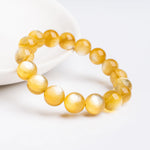 Natural Golden Lepidolite Bracelet