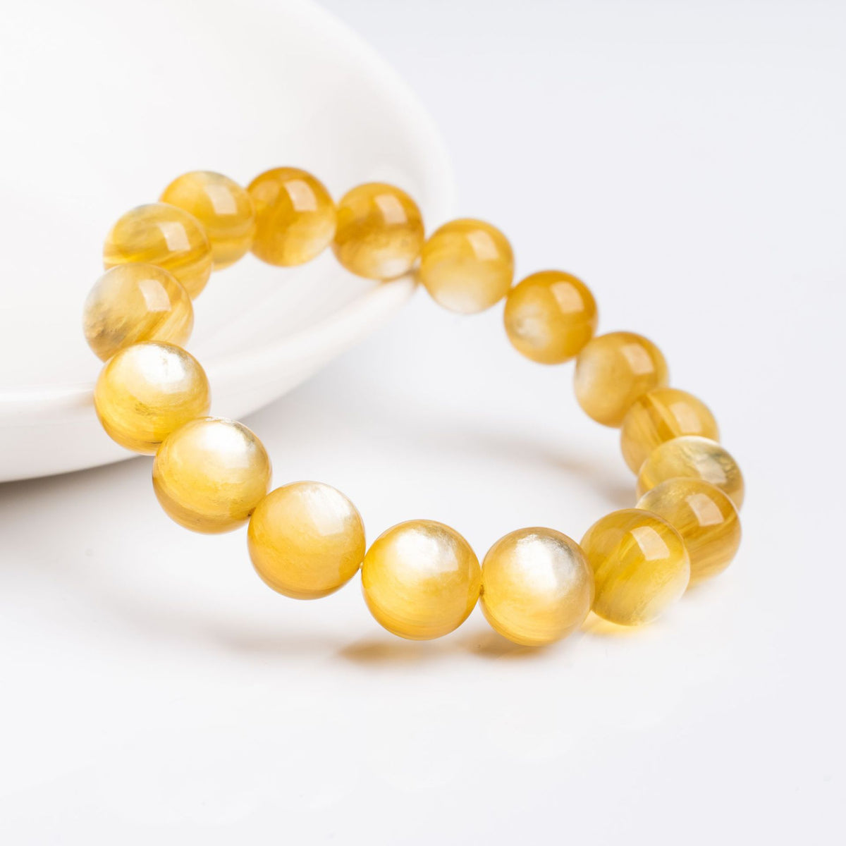 Natural Golden Lepidolite Bracelet