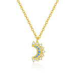 S925 Sterling Silver Sparkling Zircon Necklace