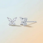 S925 Silver Moissanite Stud Earrings
