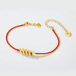 S925 Sterling Silver Red Braided Bracelet for the Year of the Snake