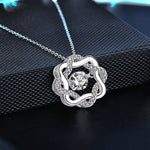 S925 Sterling Silver Moissanite Eight Awn Star Pendant Necklace