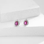 Double-layer zircon earrings and affordable luxury zircon necklace