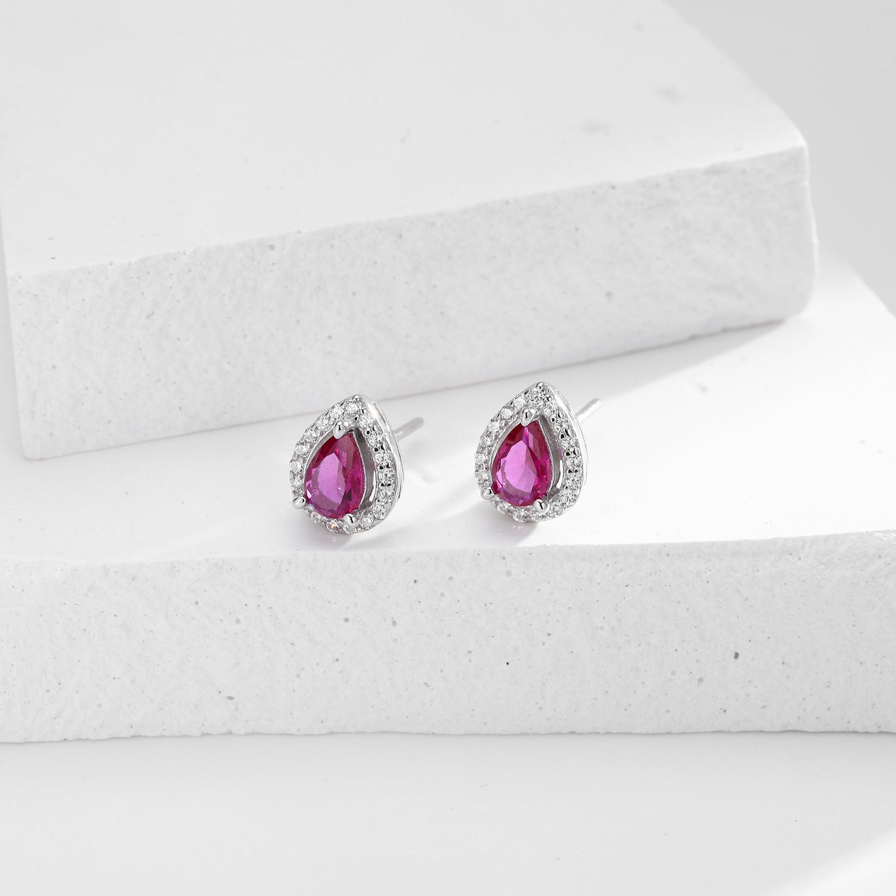 Double-layer zircon earrings and affordable luxury zircon necklace