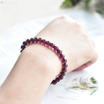 Natural Rhodolite Garnet Bracelet