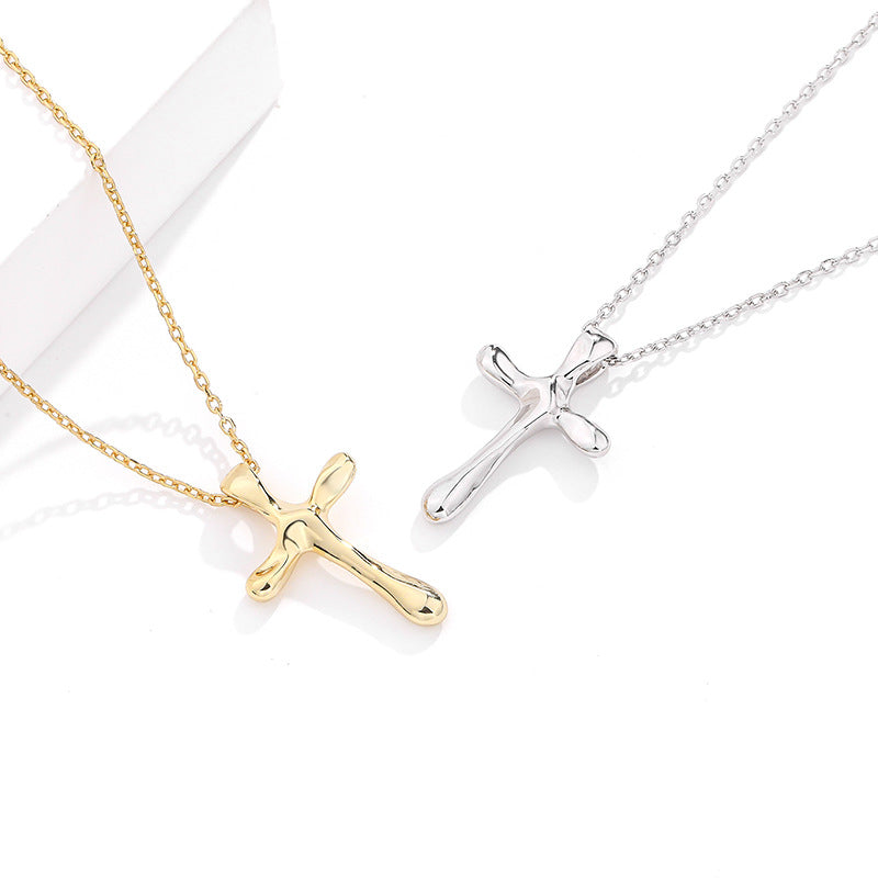 S925 Sterling Silver Cross Necklace