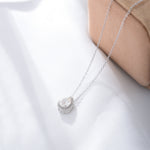 S925 Sterling Silver Drop-Shaped Zircon Necklace