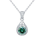 S925 Sterling Silver Moissanite Water Drop Necklace