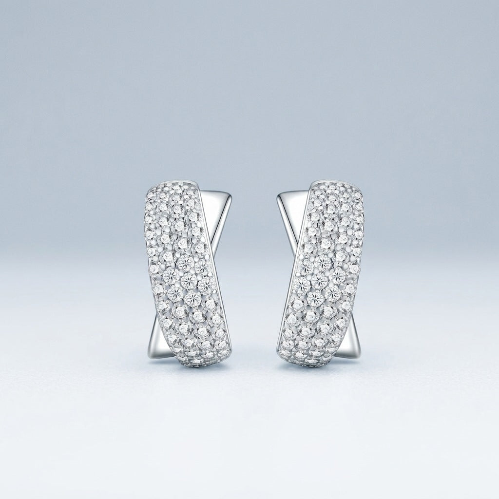 S925 Silver Moissanite Earrings