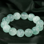 Natural Mint Green Rabbit-Hair Fluorite Bracelet