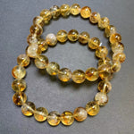 Natural Honey-Colored Milk-Cap Citrine Bracelet