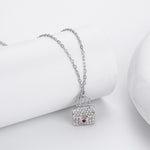 S925 Sterling Silver Fashionable Versatile Zirconia Necklace for Bags